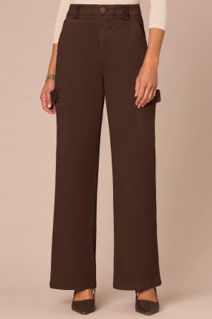 Absolution® Skyrise Corduroy Contrast Mixed Media Wide Leg Jeans