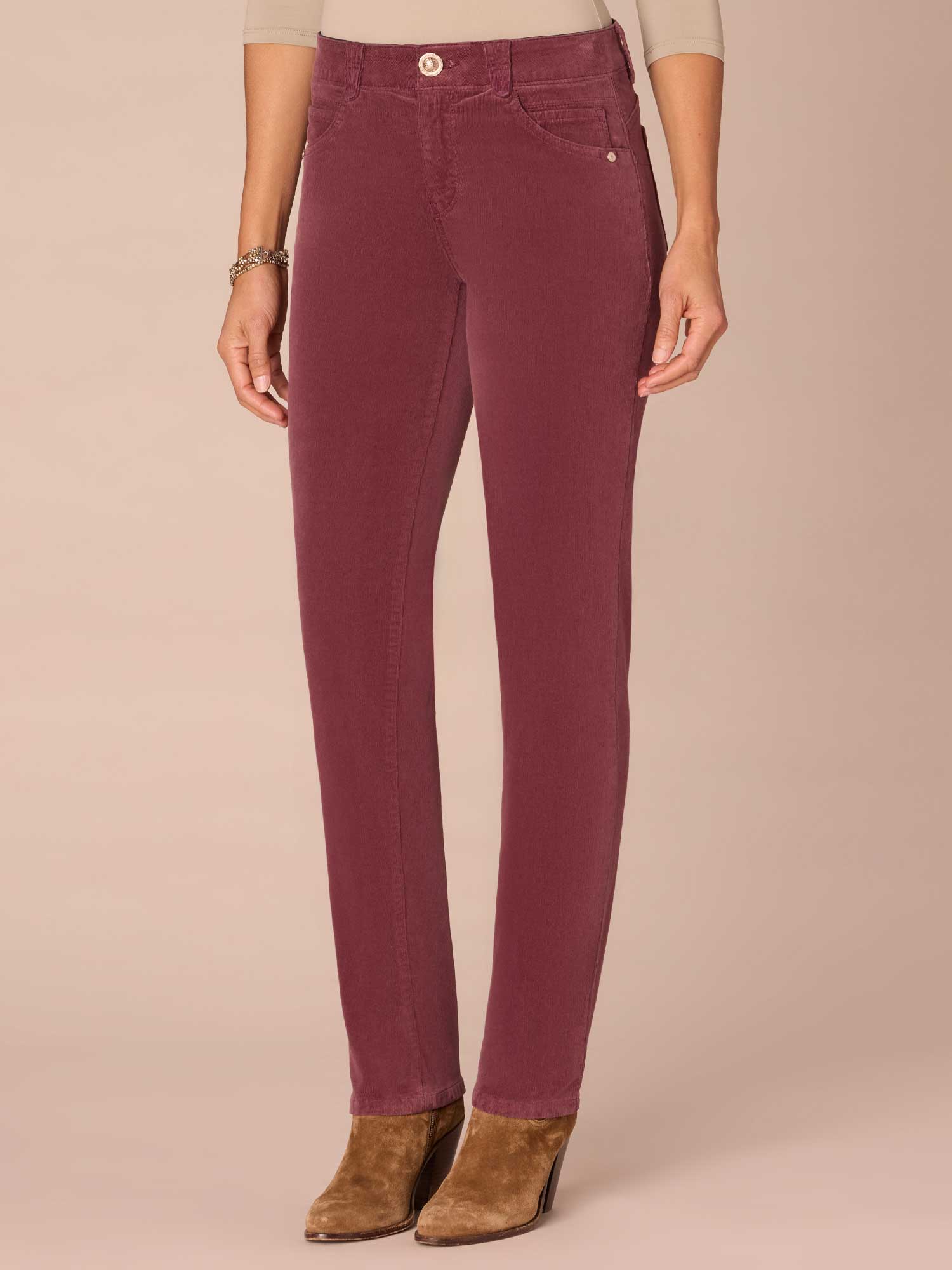Absolution® Mid-Rise Corduroy Straight Leg Pants - Image 11
