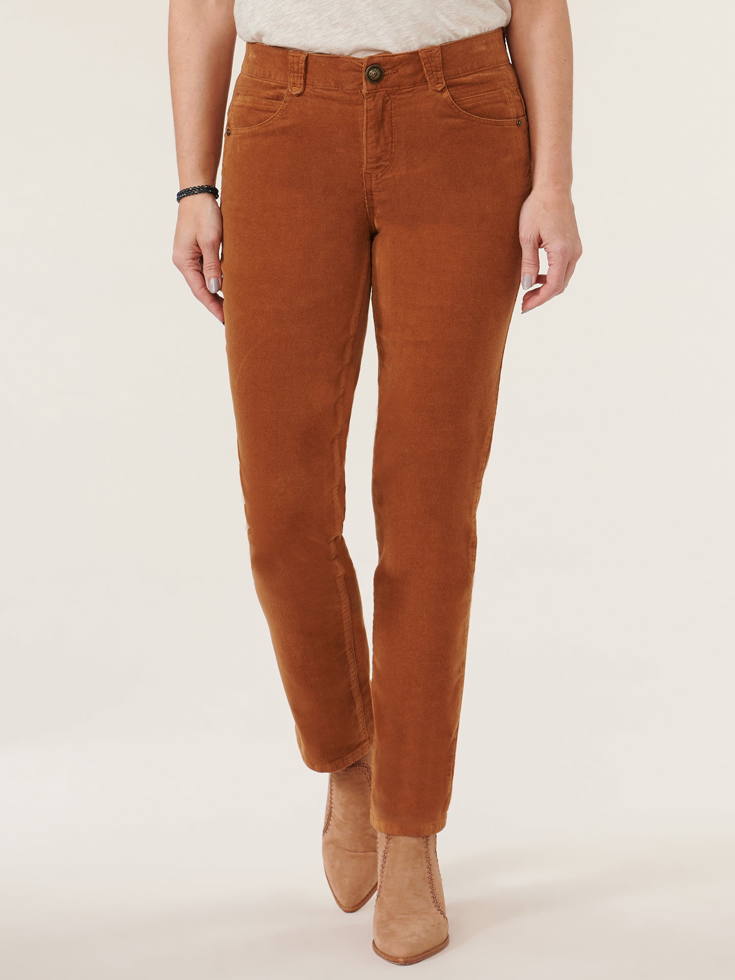 Absolution® Mid-Rise Corduroy Straight Leg Pants - Image 2