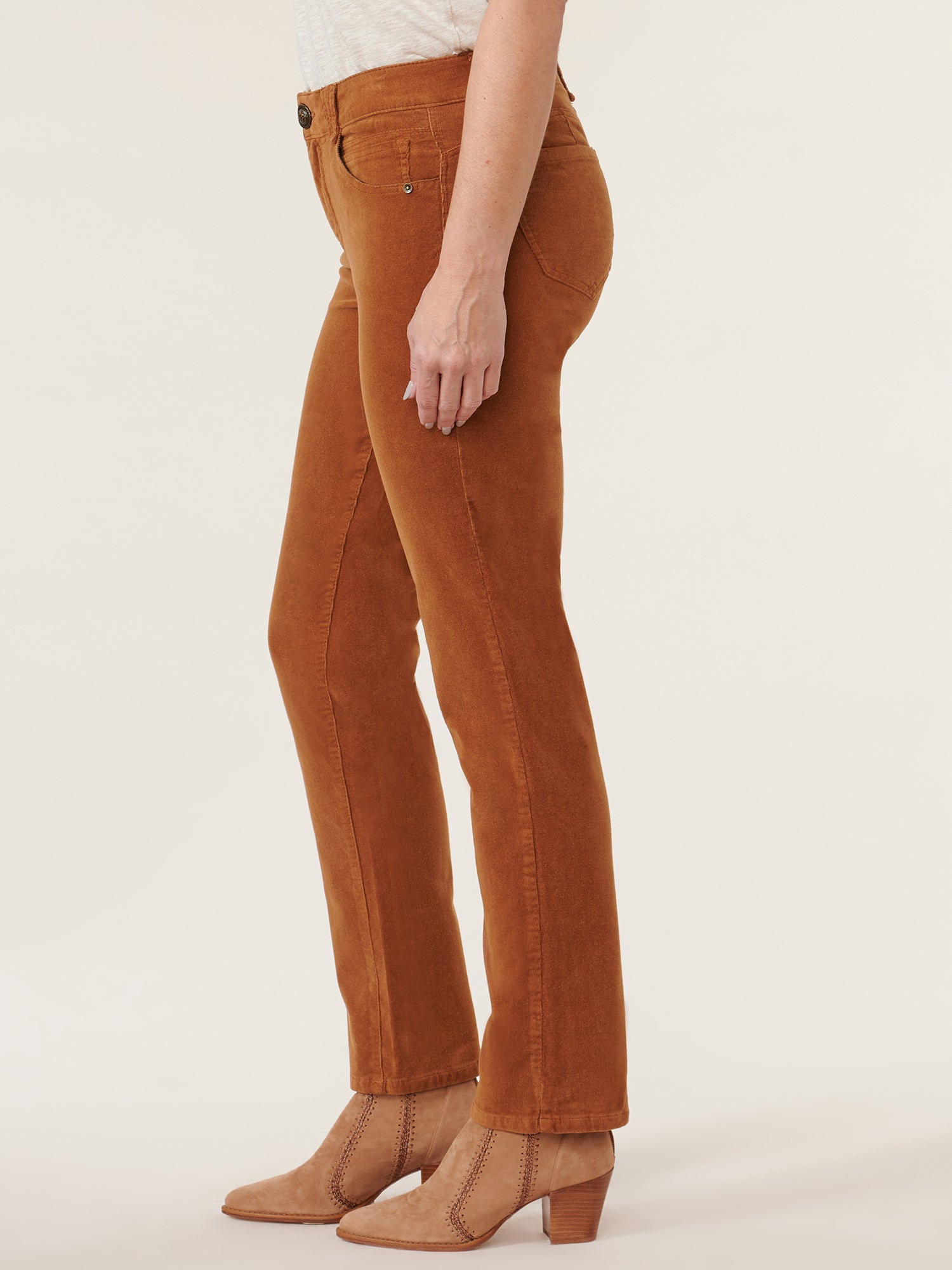 Absolution® Mid-Rise Corduroy Straight Leg Pants - Image 3