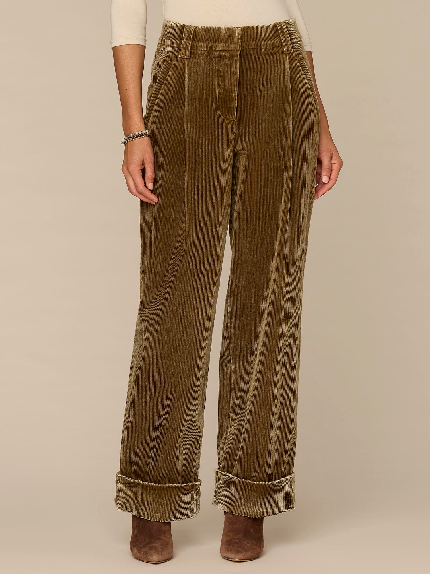 Absolution® Skyrise Wide Cuffed Relaxed Straight Leg Trousers