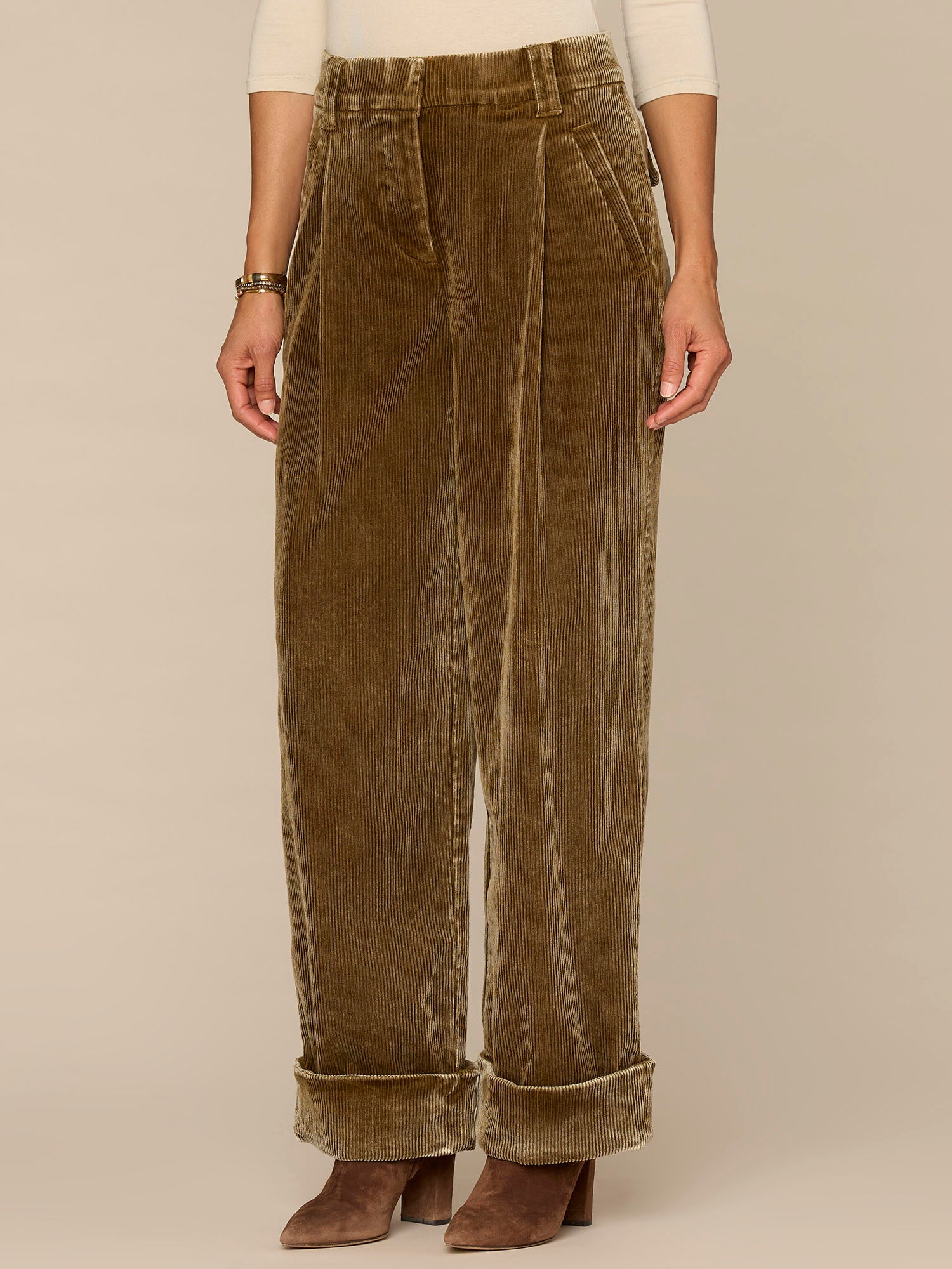 Absolution® Skyrise Wide Cuffed Relaxed Straight Leg Trousers - Image 2