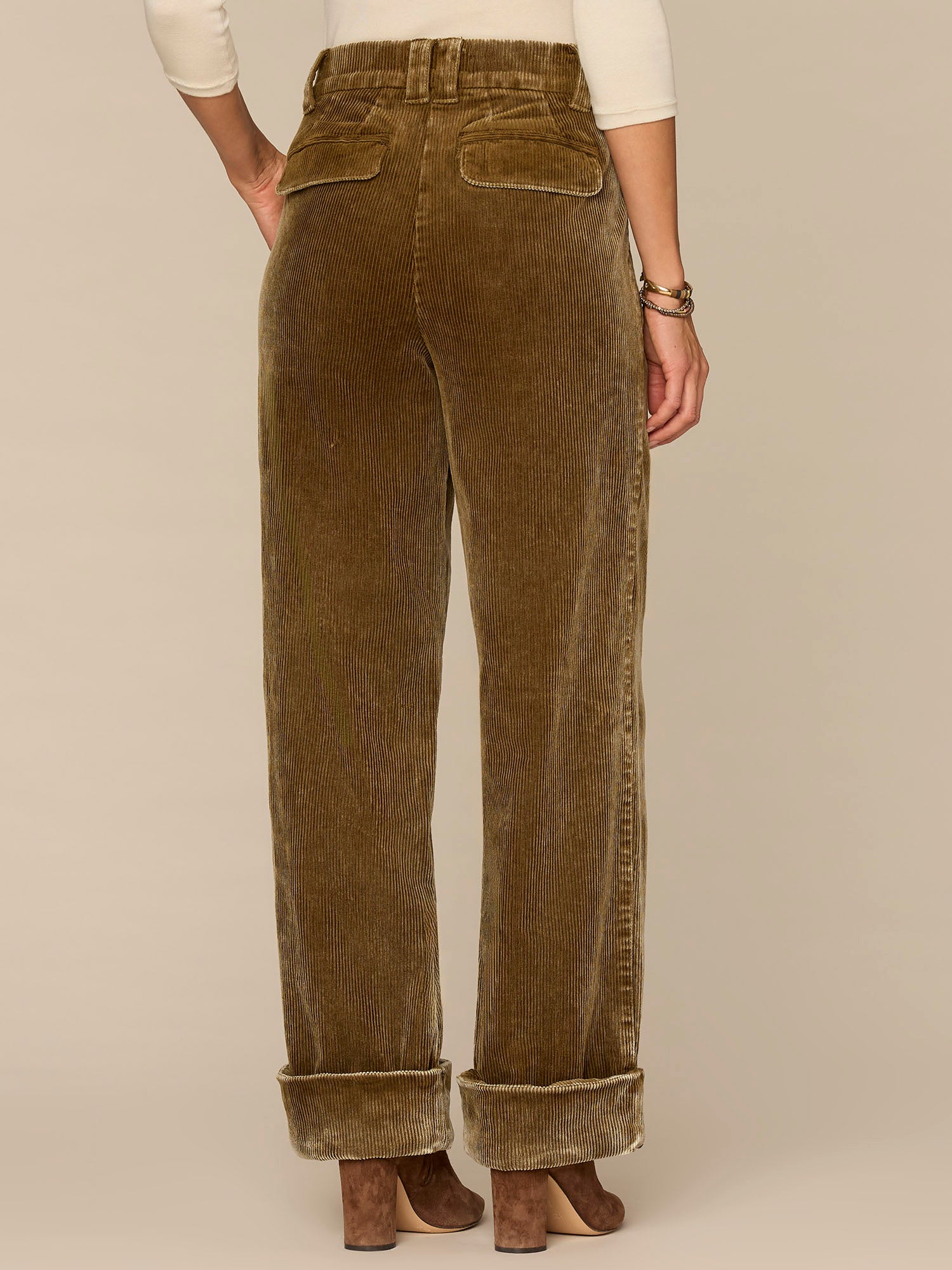 Absolution® Skyrise Wide Cuffed Relaxed Straight Leg Trousers - Image 4