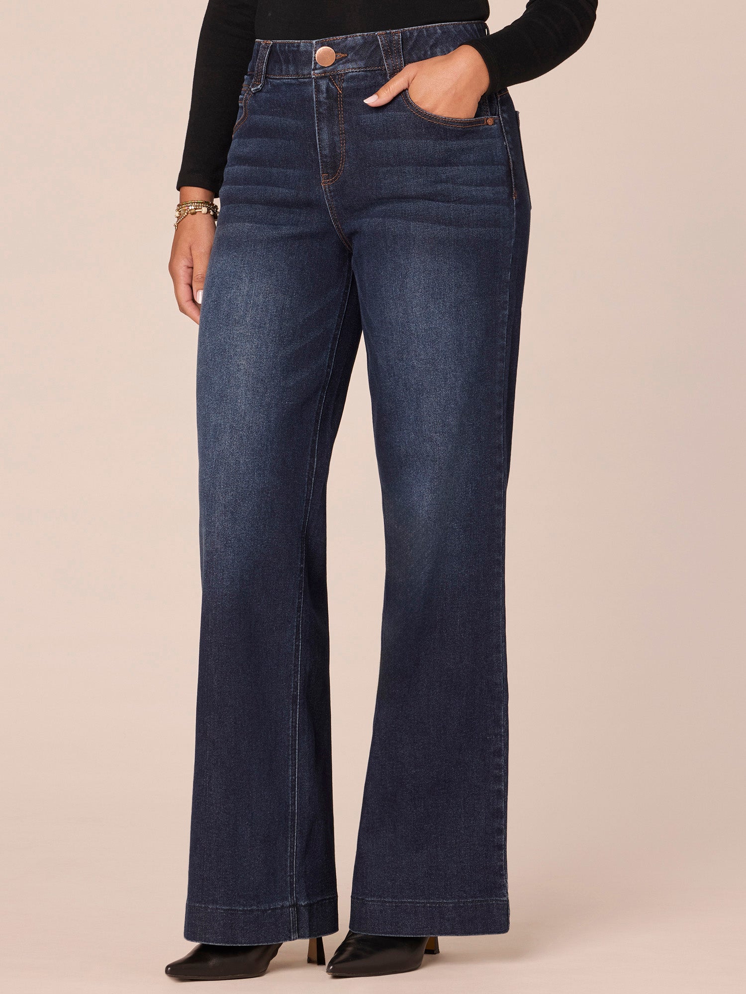 Absolution® REPREVE® High Rise Wide Leg Jeans in Indigo - Image 2